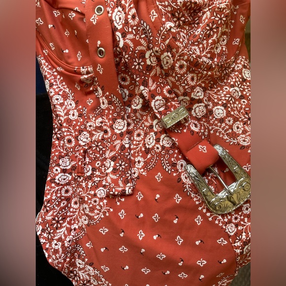 Onia + WeWoreWhat Belted Bandana Print Swimsuit, XS, Excellent Condition - Picture 8 of 11